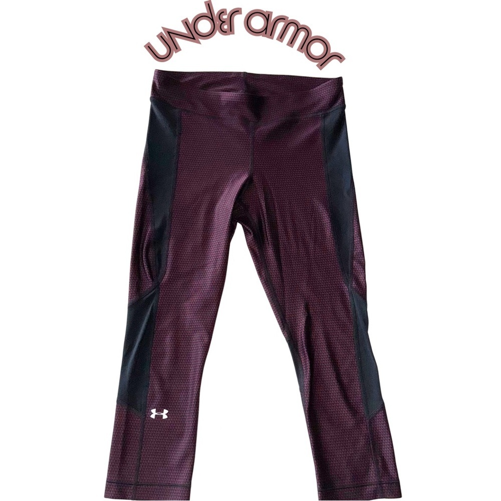 Under Armour‎ Burgundy and Black Leggings